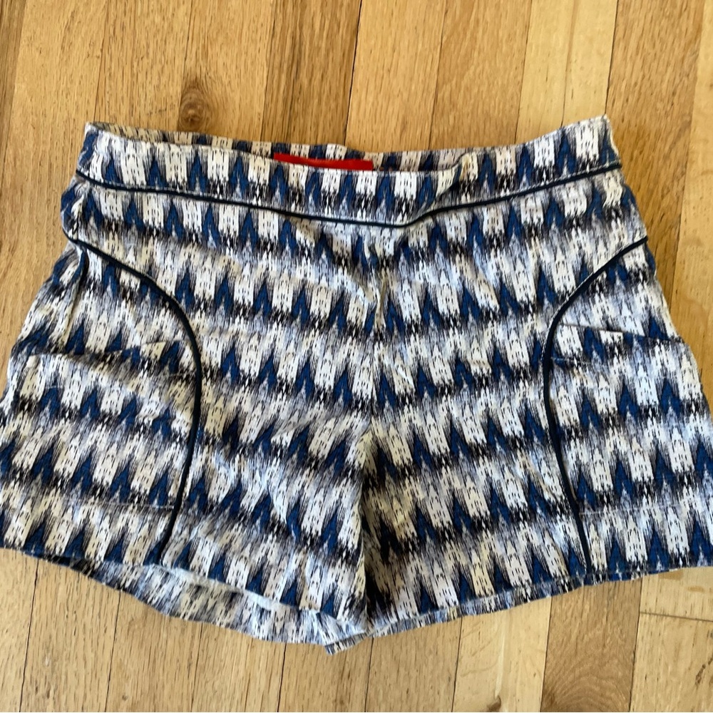 Beautiful blue and white patterned shorts